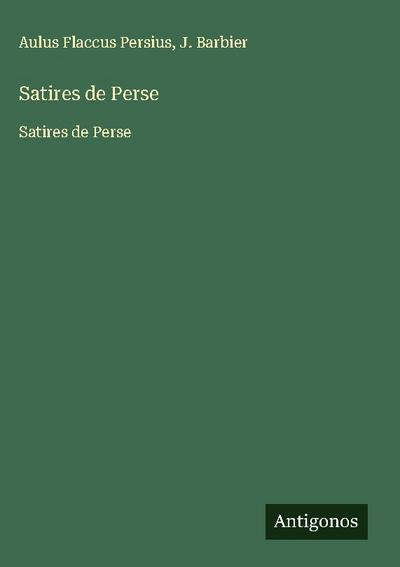 Satires de Perse