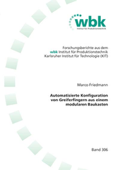 Automatisierte Konfiguration von Greiferfingern aus einem modularen Baukasten