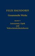 Felix Hausdorff - Gesammelte Werke Band 5
