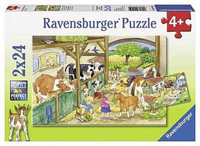 Fröhliches Landleben. Puzzle 2 X 24 Teile