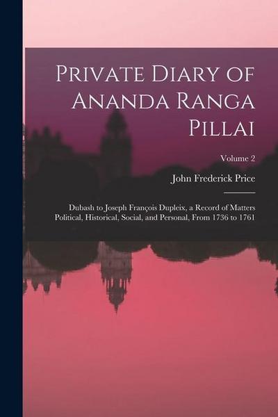 Private Diary of Ananda Ranga Pillai