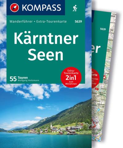 KOMPASS Wanderführer Kärntner Seen, 55 Touren mit Extra-Tourenkarte