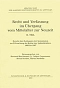 Recht und Verfassung im Übergang vom Mittelalter zur Neuzeit, Teil 2
