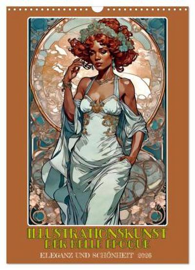 Illustrationskunst der Belle Époque (Wandkalender 2026 DIN A3 hoch), CALVENDO Monatskalender