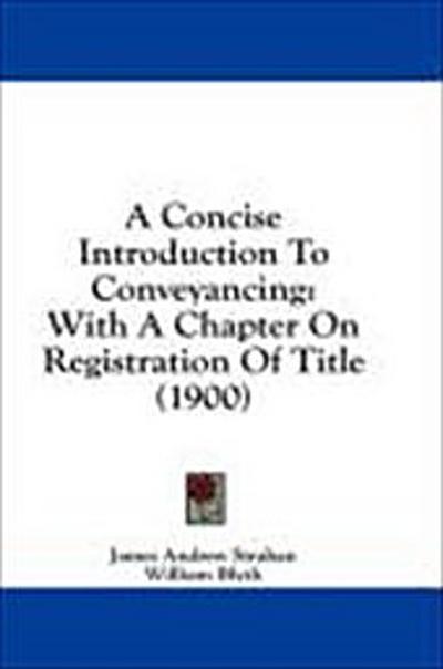 A Concise Introduction To Conveyancing