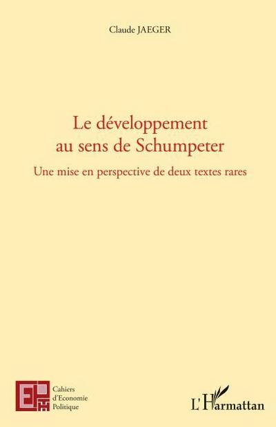 Le développement au sens de Schumpeter