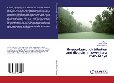 Herpetofaunal distribution and diversity in lower Tana river, Kenya