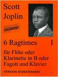 6 Ragtimes Band 1für Flöte (Klarinette, Fagott) und Klavier