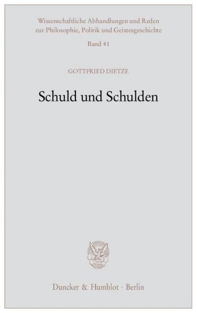 Schuld und Schulden.