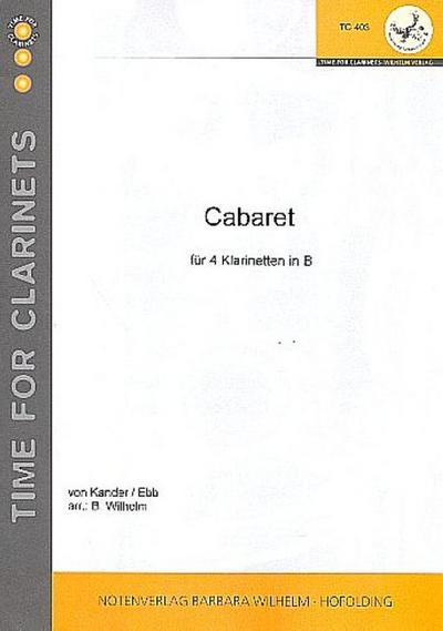 Cabaret für 4 KlarinettenPartitur und Stimmen