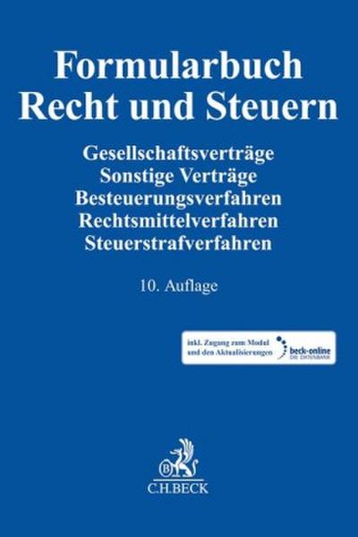 Formularbuch Recht und Steuern, m. 1 Buch, m. 1 Online-Zugang