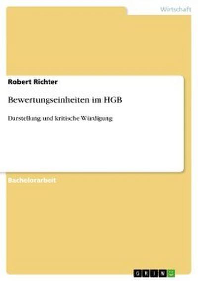 Bewertungseinheiten im HGB