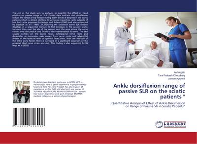 Ankle dorsiflexion range of passive SLR on the sciatic patients "