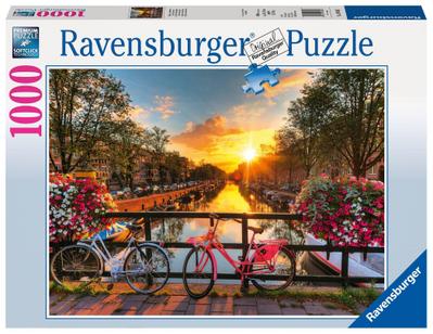 Ravensburger Puzzle 1000 Teile Fahrräder in Amsterdam - Farbenfrohes Puzzle für Erwachsene und Kinder in bewährter Ravensburger Qualität