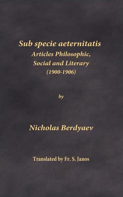 Sub specie aeternitatis