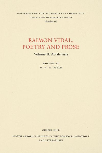 Raimon Vidal, Poetry and Prose