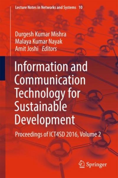 Information and Communication Technology for Sustainable Development