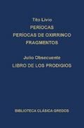 Períocas. Períocas de Oxirrinco. Fragmentos. Libro de los prodigios.