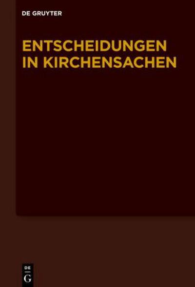 Entscheidungen in Kirchensachen seit 1946 01.01.2022-30.06.2022