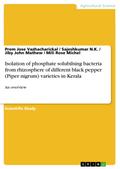 Isolation of phosphate solubilsing bacteria from rhizosphere of different black pepper (Piper nigrum) varieties in Kerala