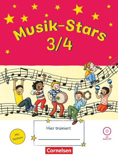 Musik-Stars - Grundwissen 3./4. Schuljahr - Übungsheft mit Lösungen und Audio-CD