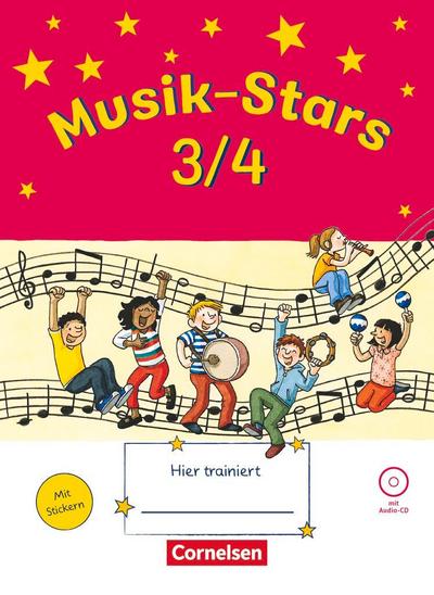 Musik-Stars - Grundwissen 3./4. Schuljahr - Übungsheft mit Lösungen und Audio-CD