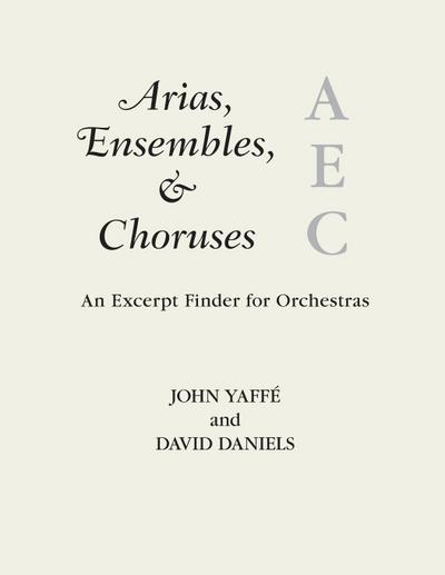 Yaffé, J: Arias, Ensembles, & Choruses