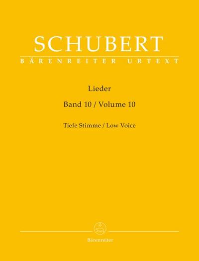 Lieder, Band 10 für tiefe Stimme