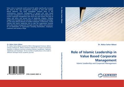Role of Islamic Leadership in Value Based Corporate Management
