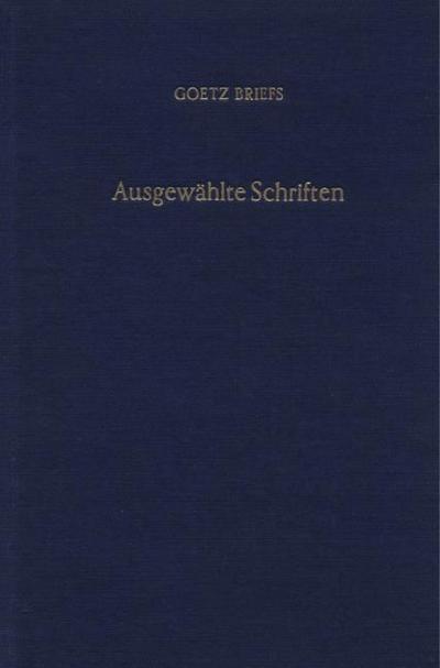 Ausgewählte Schriften.