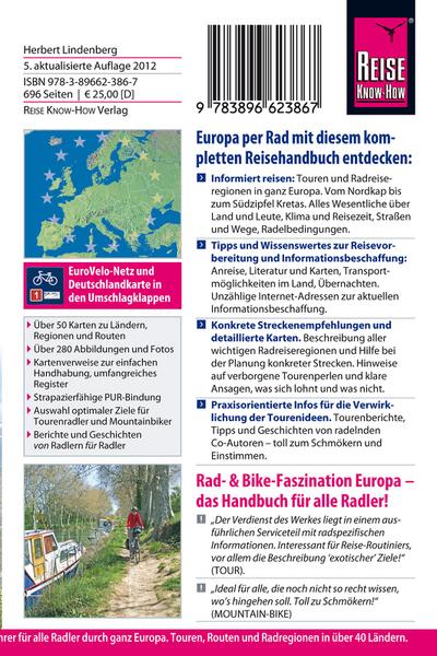 Fahrradführer Europa: Der Reiseführer für alle Radler durch ganz Europa (Rad & Bike)