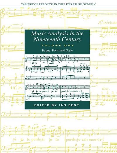 Music Analysis in the Nineteenth Century