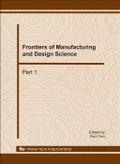 Frontiers of Manufacturing and Design Science