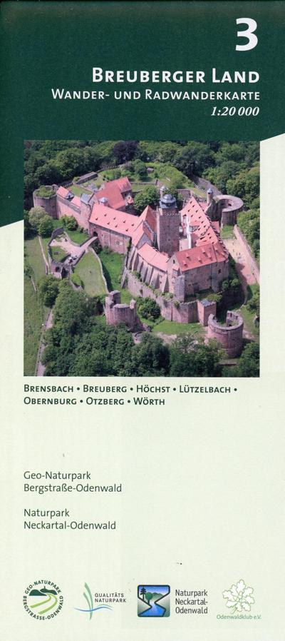 Odenwald Freizeitkarte Breuberger Land
