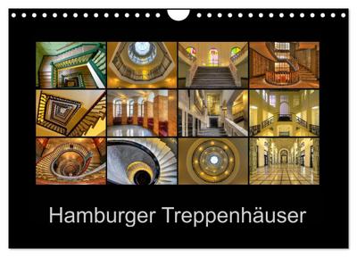 Hamburger Treppenhäuser (Wandkalender 2026 DIN A4 quer), CALVENDO Monatskalender