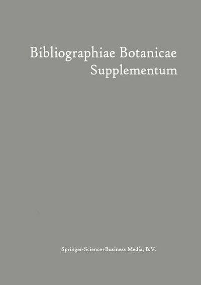 Bibliographiae Botanicae Supplementum