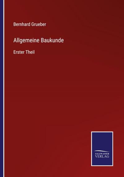 Allgemeine Baukunde