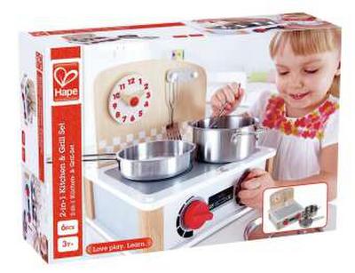 Hape - 2-in-1 Küchen- & Grill-Set
