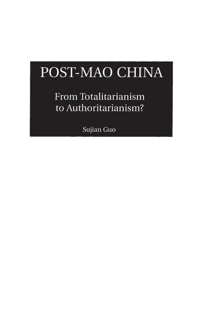 Post-Mao China