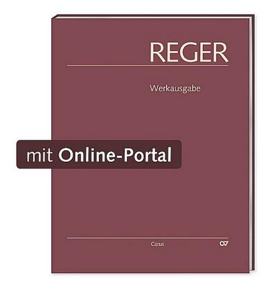Reger-Werkausgabe, Bd. II/1: Lieder 1