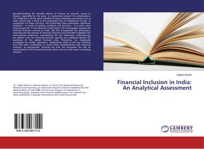 Financial Inclusion in India: An Analytical Assessment