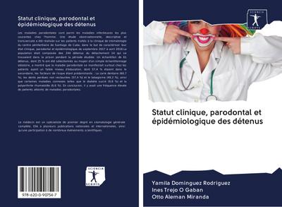 Statut clinique, parodontal et épidémiologique des détenus