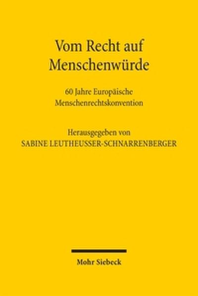 Vom Recht auf Menschenwürde