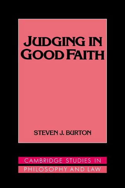 Judging in Good Faith