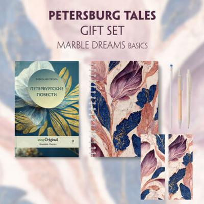 EasyOriginal Readable Classics / Petersburger Novellen (with audio-online) Readable Classics Geschenkset + Marmorträume Schreibset Basics, m. 1 Beilage, m. 1 Buch
