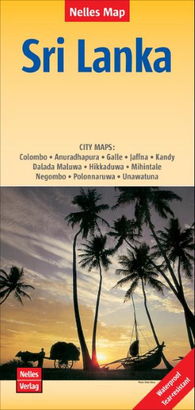 Nelles Map Sri Lanka Polyart-Ausgabe 1:500.000