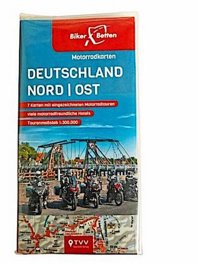 Motorradkarten Set Deutschland Nord-Ost