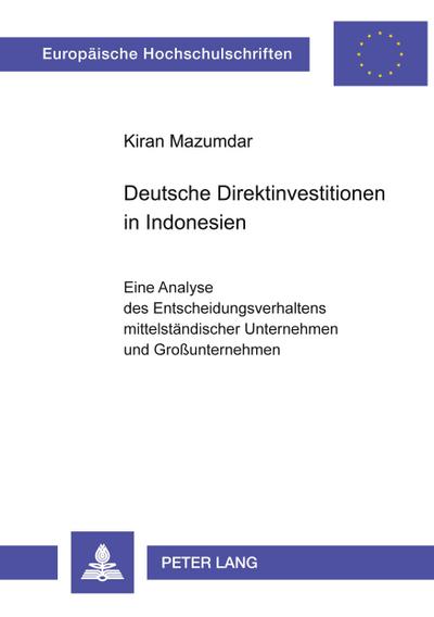 Deutsche Direktinvestitionen in Indonesien