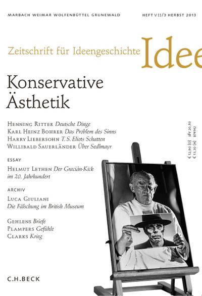 Zeitschrift für Ideengeschichte Heft VII/3 Herbst 2013