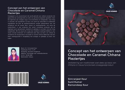 Concept van het ontwerpen van Chocolade en Caramel Chhana Pleziertjes